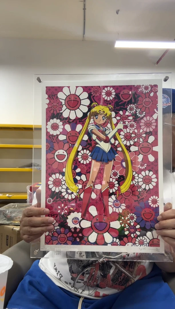 静态1deathnyc水冰月版画一个a3尺寸带框