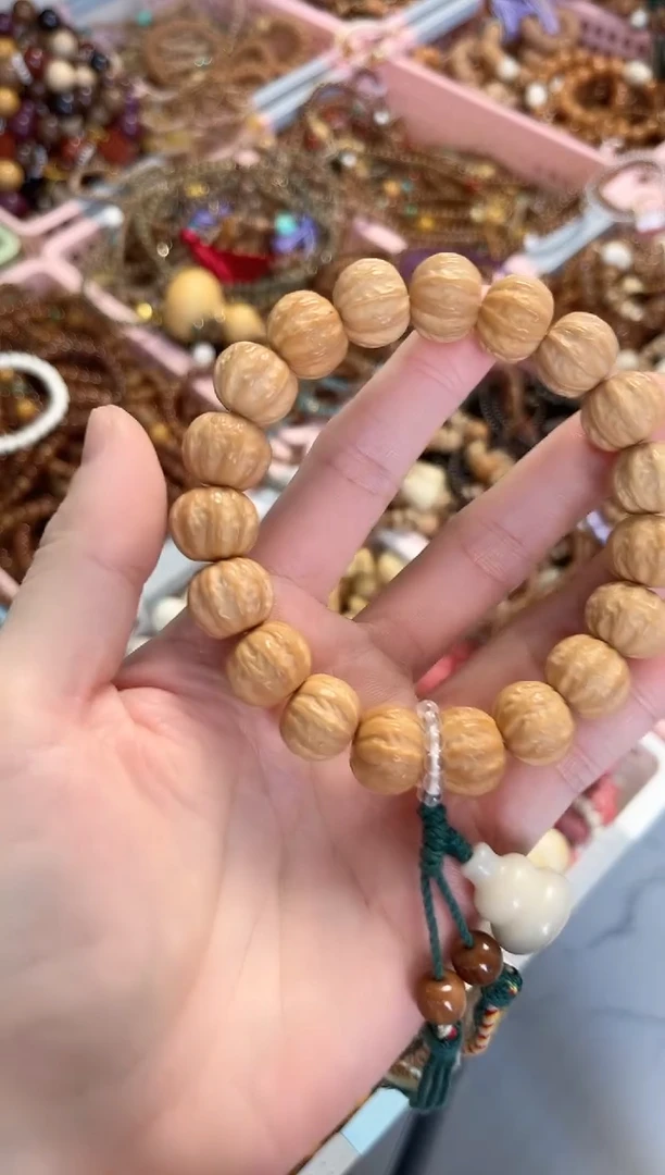 手串菩提根/象牙果猴头京八棱手串手持15mm