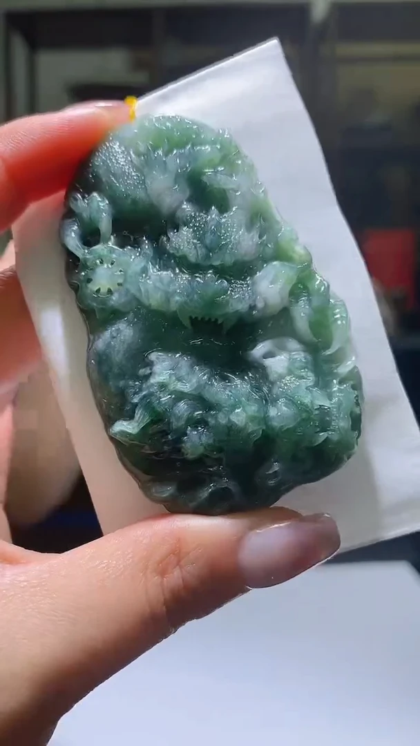 【闪购商品】定制翡翠未镶嵌35/0213/W/龙