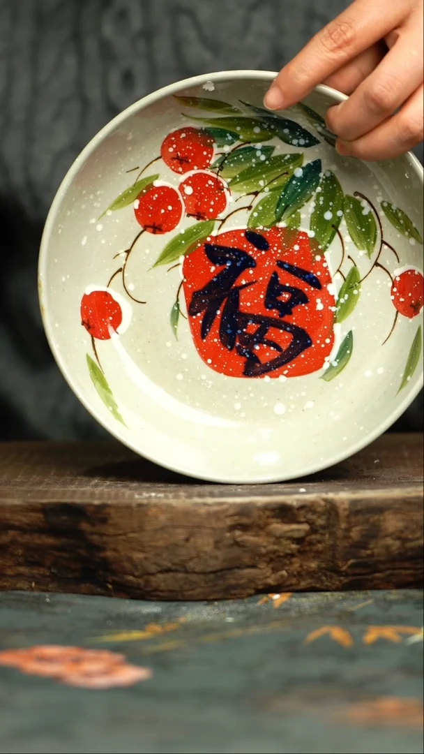 【闪购商品】杯釉下彩手工手绘同款陶器