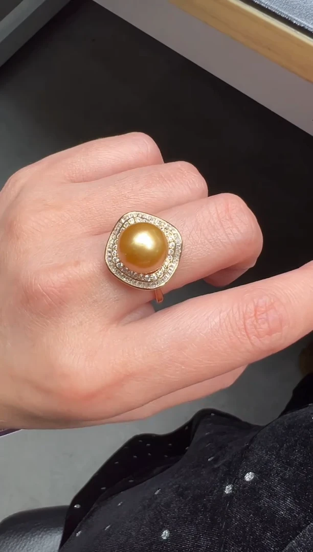 【闪购商品】海水珍珠戒指未镶嵌珍珠戒指