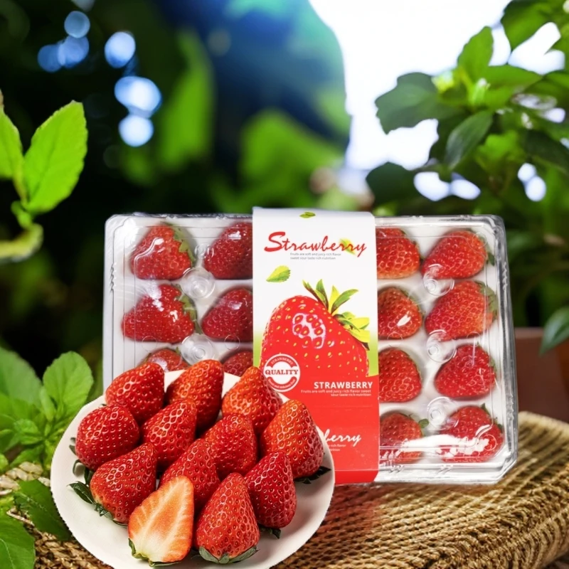 【个人尝鲜】安徽红颜草莓300g/盒 脆甜多汁现摘现发99红颜中国大陆