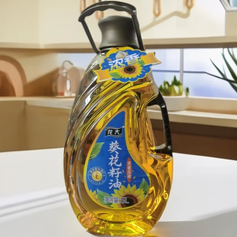 龙大浓香压榨葵花籽油5L食用油