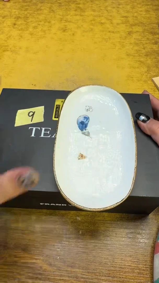 瓷器瓷器瑕疵破破9六茶碗