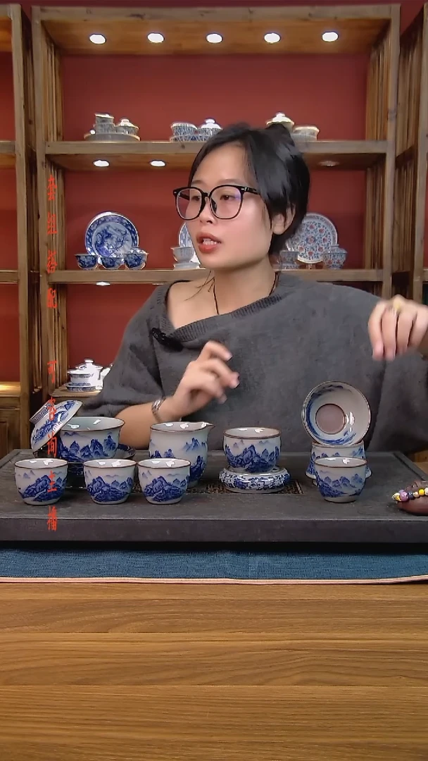 简装家用款9件套 老陶泥开片纹陶瓷茶具