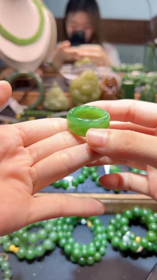 和田玉（碧玉）戒圈未镶嵌1