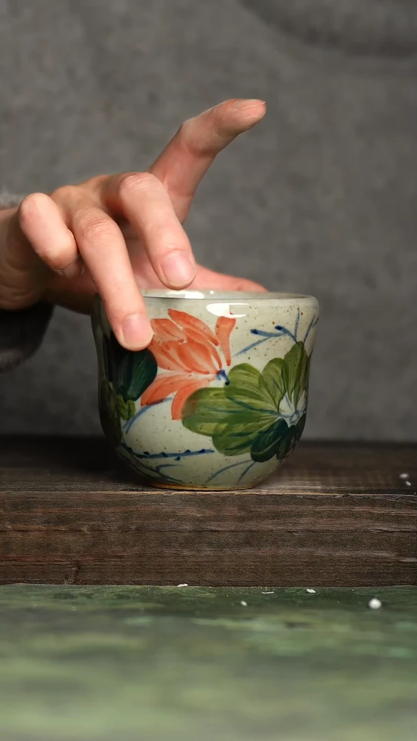 【闪购商品】杯青诗手工手绘瓷器