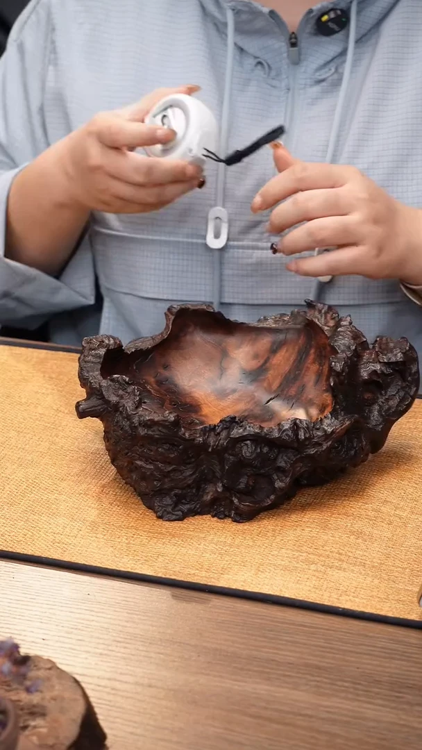 28号云小屋紫柚木果盘