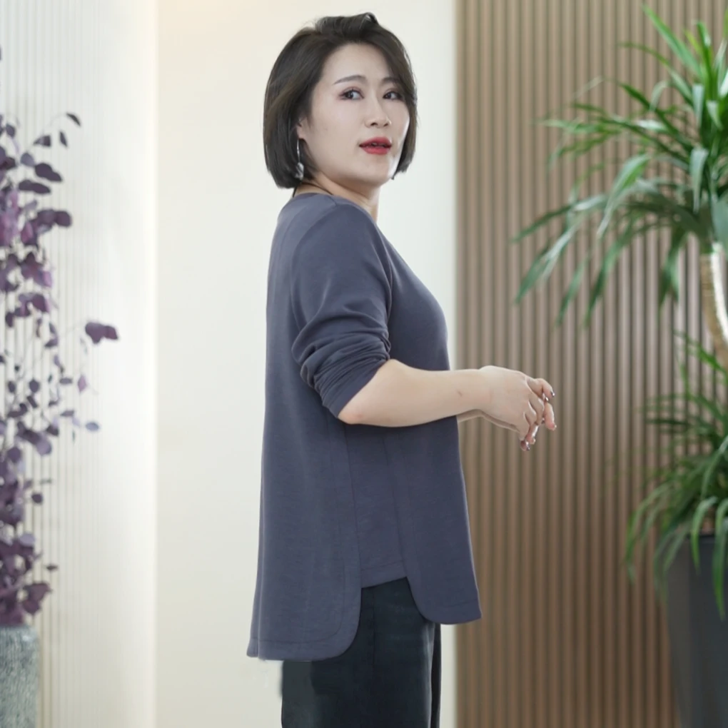【修容T】双面蛋白天！丝！纸片人T恤高弹软糯百搭大码显瘦秋季上衣女