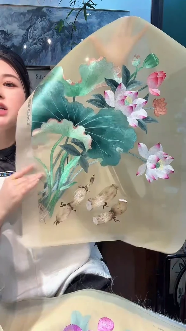 刺绣非遗苏绣手工刺绣绣片