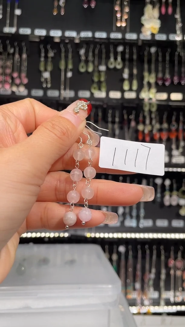 【闪购商品】紫晶耳饰银S925镶嵌喜欢拍