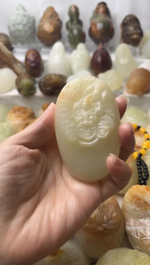 石材方解石棉纹正常不退换貔貅