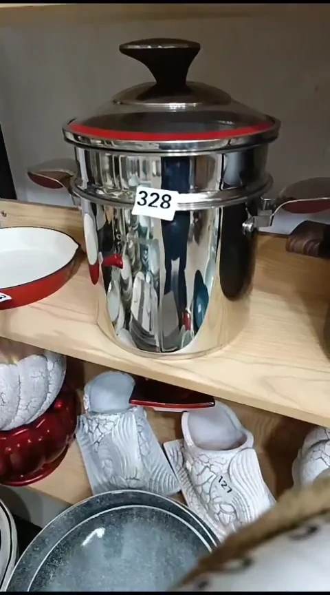 瓷328带笼屉不锈钢汤锅