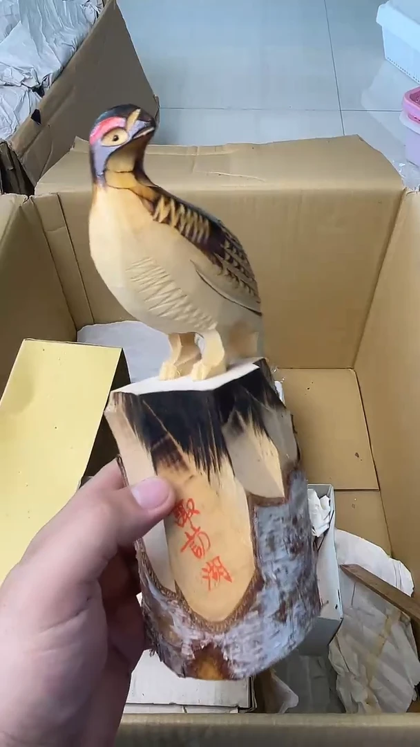 天**勤日瓷回流咖色摆件