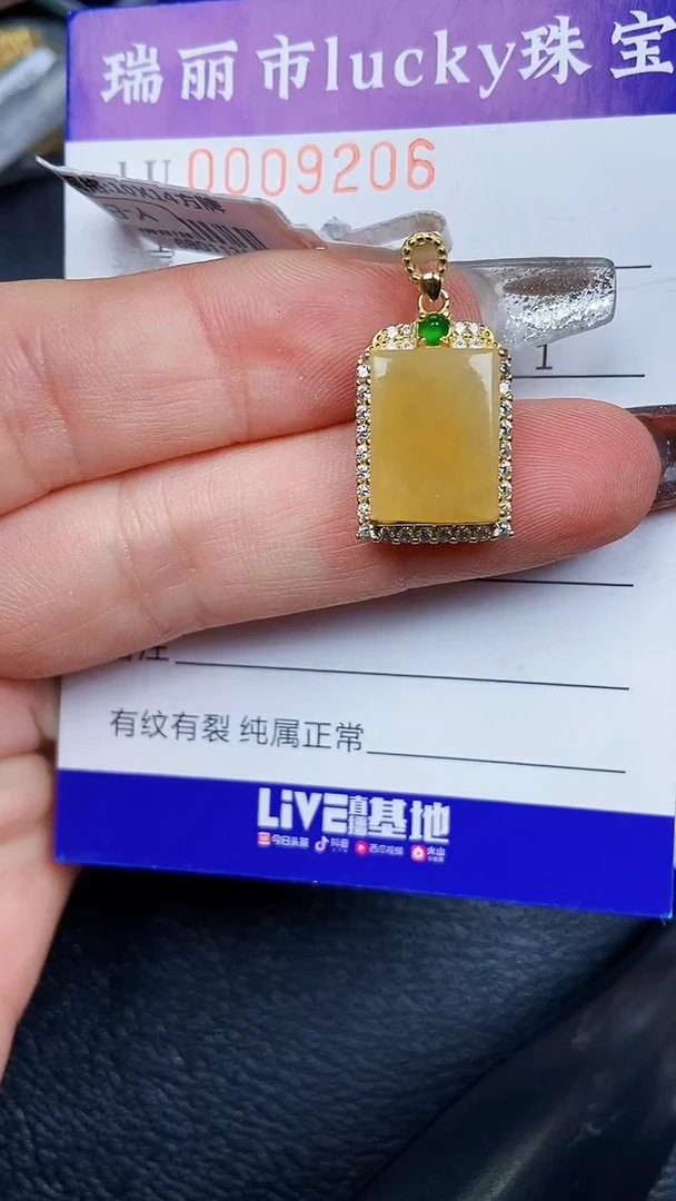 颈饰银S925镶嵌翡翠9206