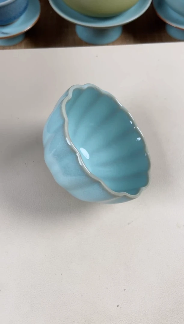 【闪购商品】其他全品无暇花口杯70cc赵琳手签底款省工美