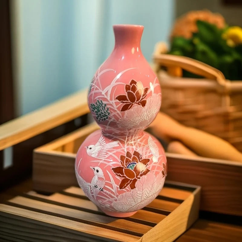 【景德镇】高温陶瓷，葫芦瓶子