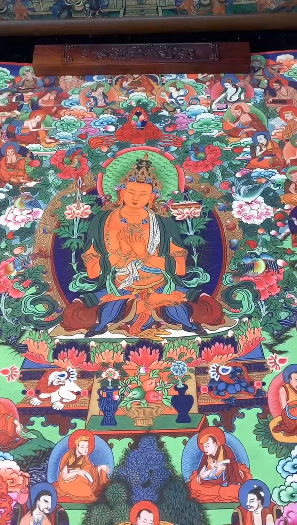 卷轴画133文殊菩萨