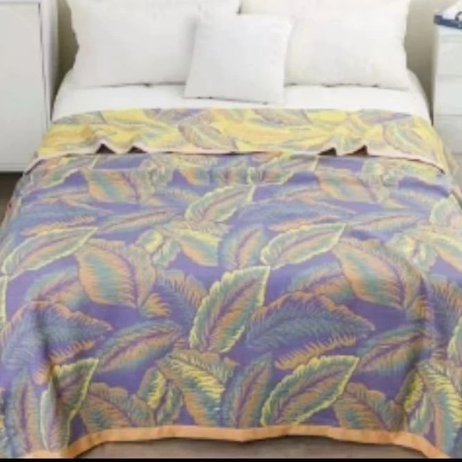 【紫叶仙子】高端床盖1.5米*2米可铺可盖多功能