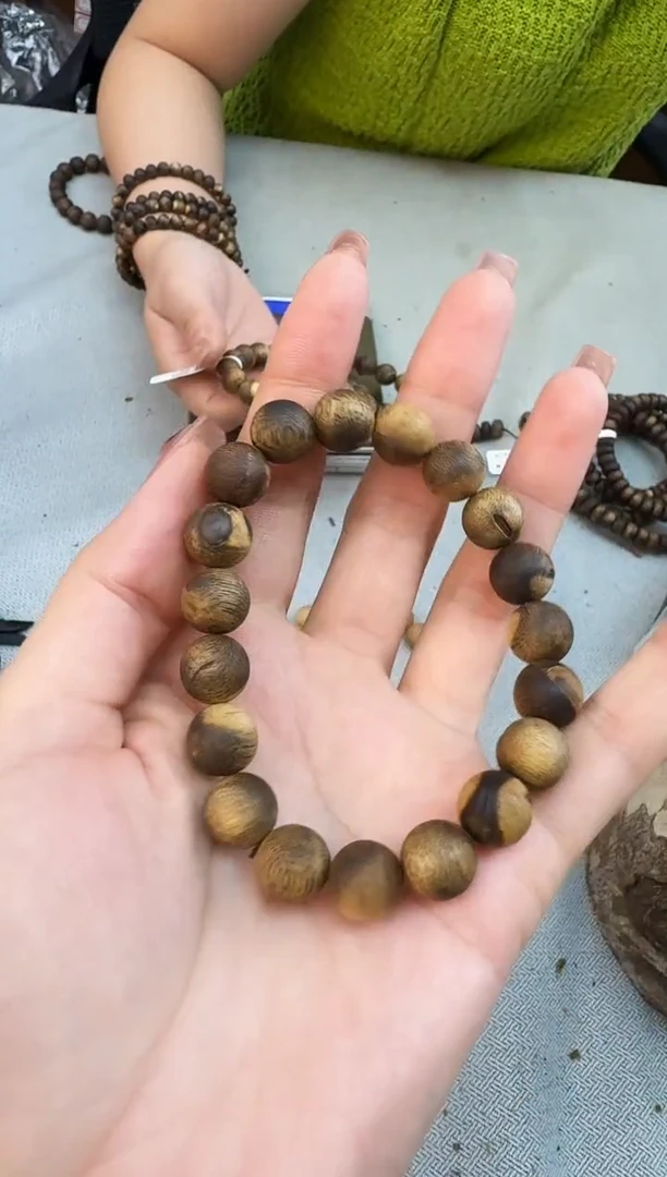 手串沉香1109白奇圆珠单圈多样性发一