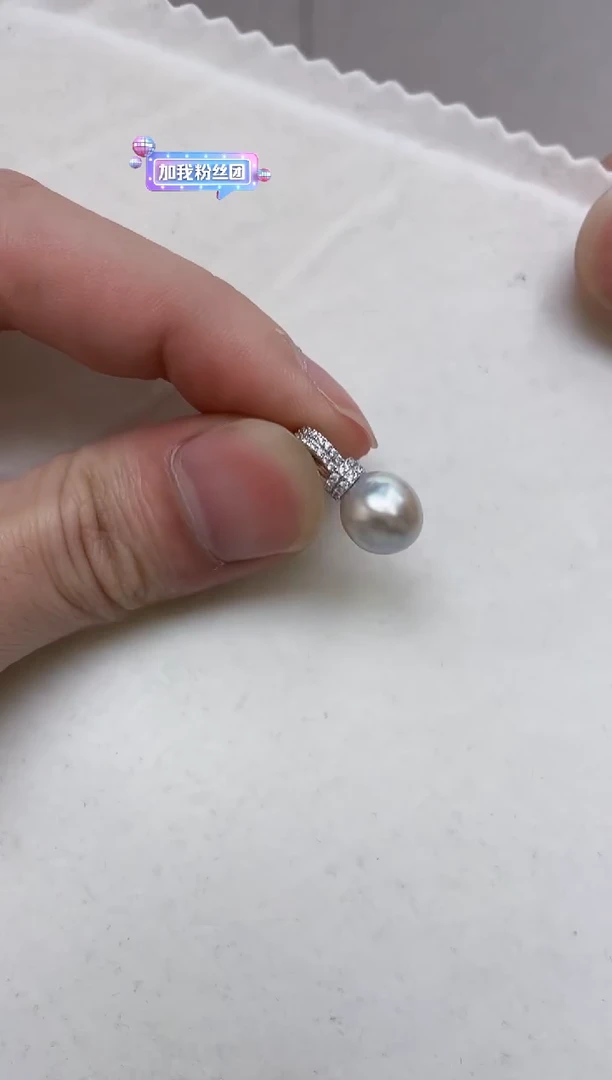 颈饰银S925镶嵌海水珍珠