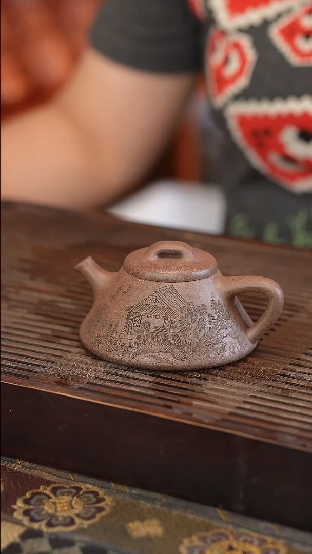 茶壶紫砂原矿手工制作150cc