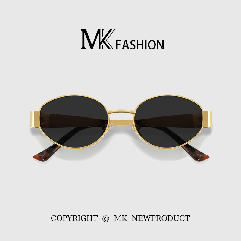 法式复古风金属墨镜2026新款高级感网红女款太阳镜防晒防紫外线