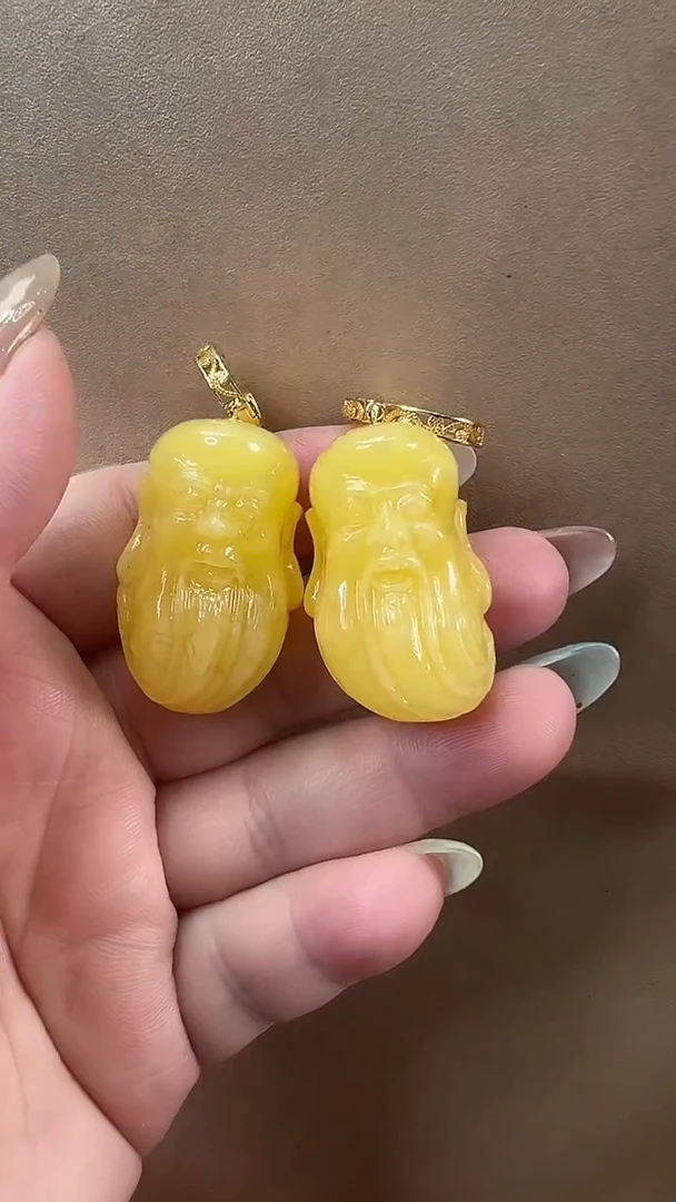 未镶嵌琥珀耳饰耳环