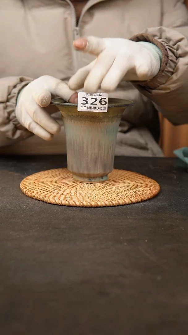 【闪购商品】瓷片泥泥陶瓷花盆