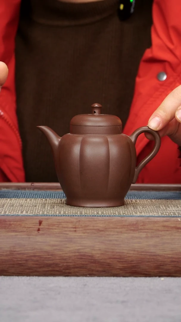 【闪购商品】紫砂茶壶底槽青 高锦