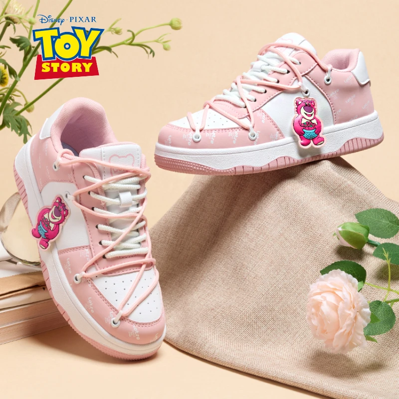 草莓熊休闲板鞋2025新款透气情侣鞋琥珀流光