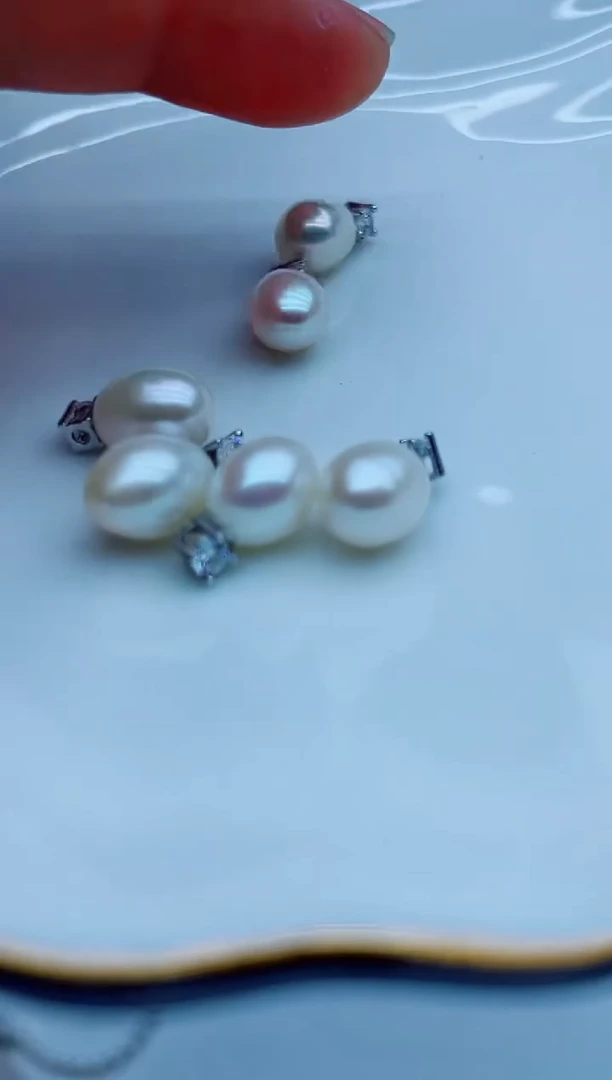 淡水珍珠银S925镶嵌吊坠(不含链)吊坠多样性发其一