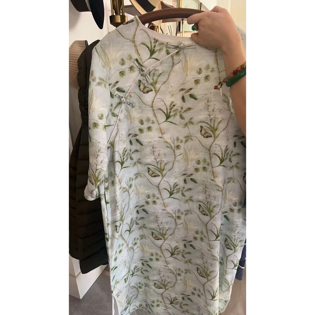 【超级红】汉麻 新中式裙子家居服