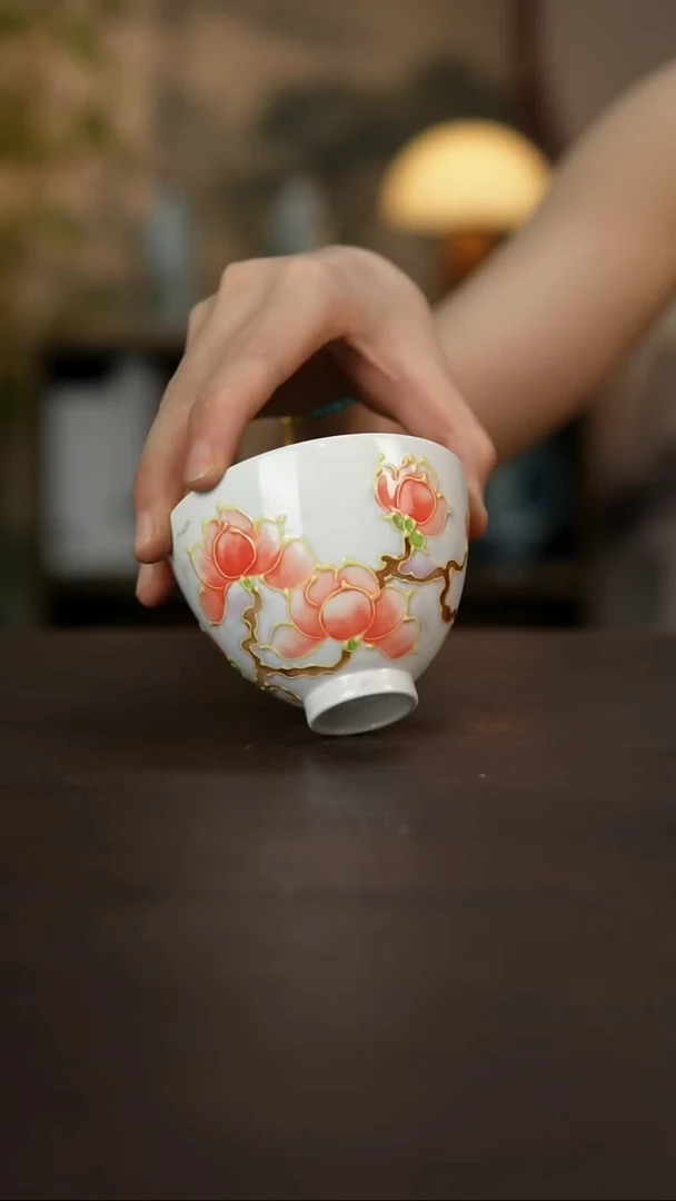 杯景德镇陶瓷杯碗柴烧多人