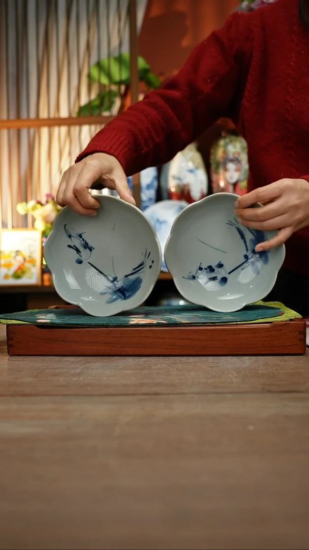 【简家甄选】景德镇设计师釉下手绘陶瓷