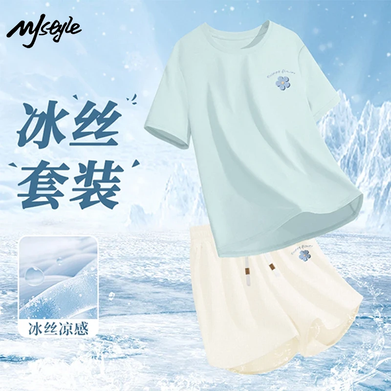 MJSTYLE运动套装女2025夏季健身跑步服透气宽松五一旅游出街衣服