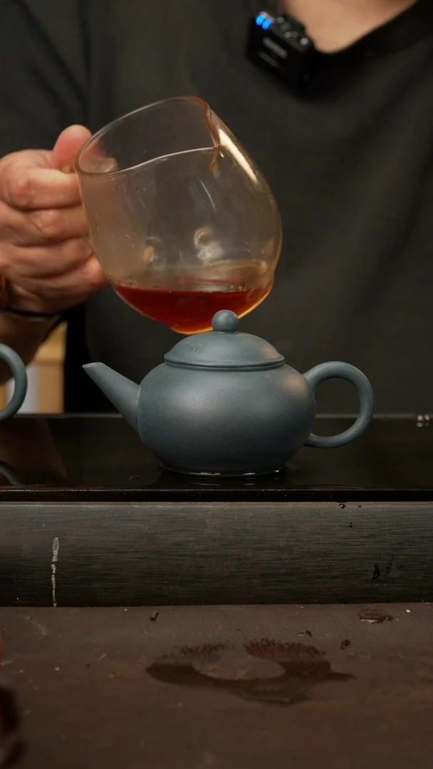 茶壶紫砂20水平，绿泥，200cc
