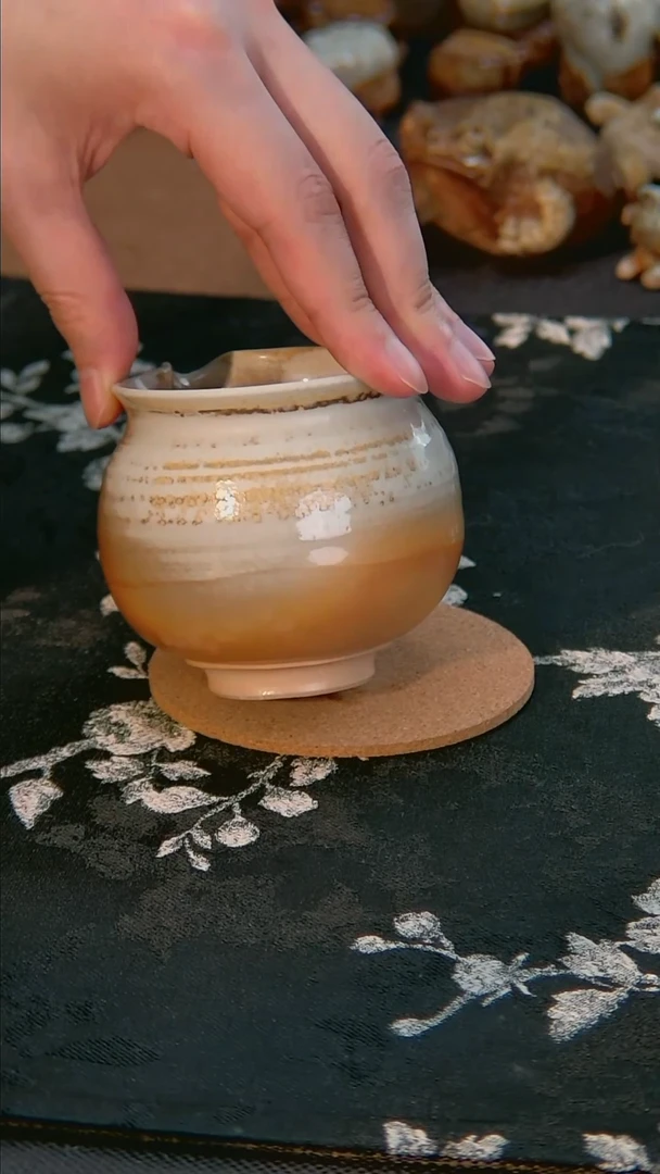 孤品 裸烧柴烧 公道杯