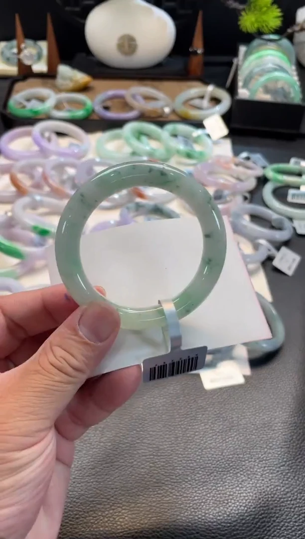 未镶嵌手镯翡翠119号链接 53圆条