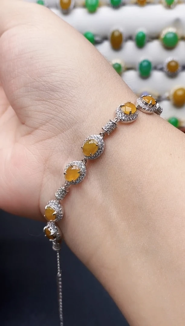 银S925镶嵌戒指翡翠0087