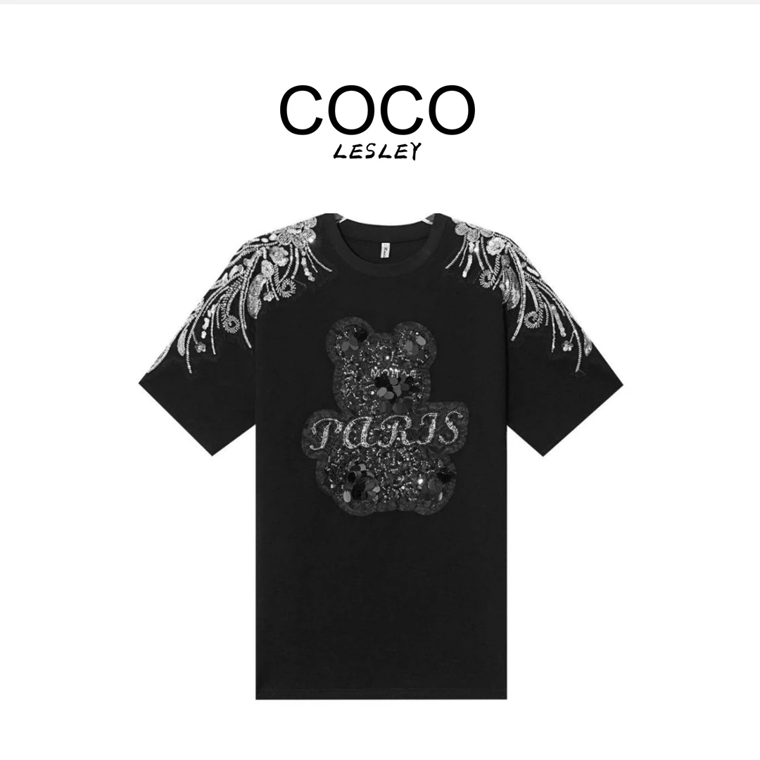 【 COCO LESLEY】A68783新款洋气百搭休闲短袖