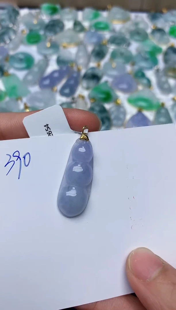 【闪购商品】翡翠颈饰18K金镶嵌天然翡翠A货