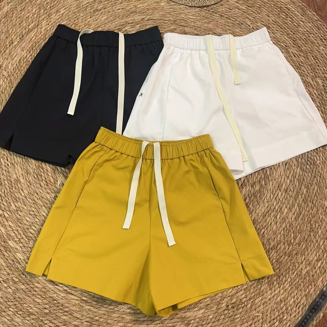 【那尚新品】简约显瘦弹力百搭松紧腰短裤