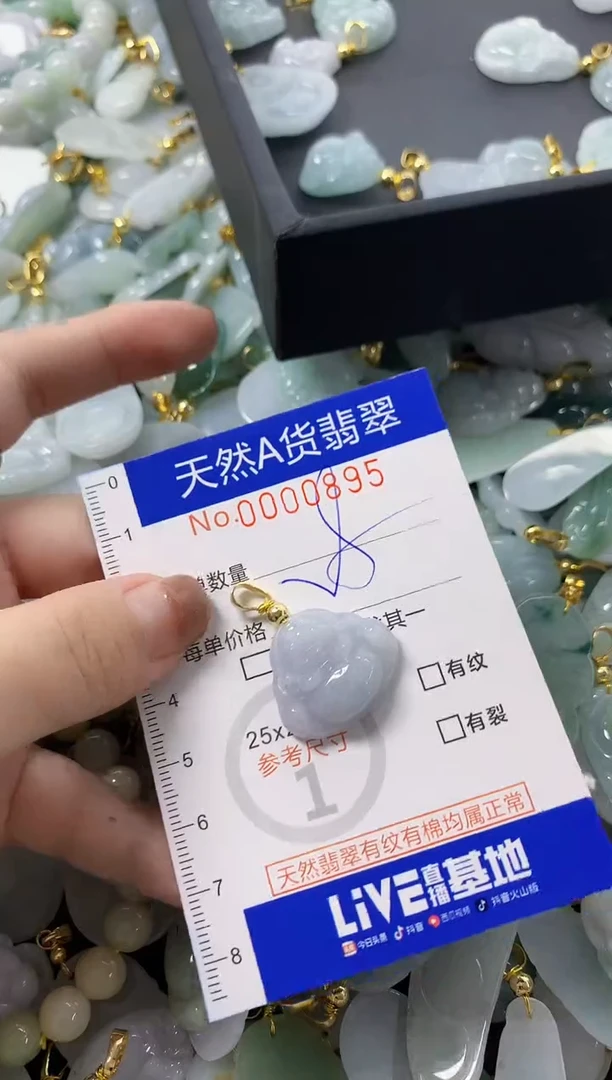 颈饰未镶嵌翡翠天然A货翡翠