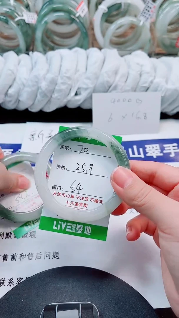 未镶嵌手镯石英质玉70-53/54