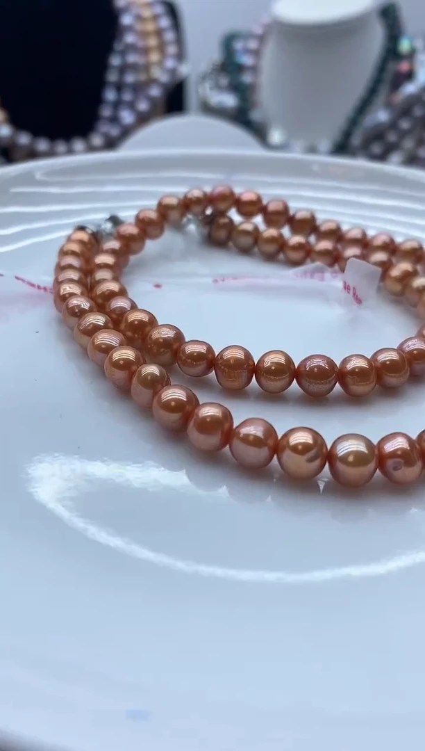 【闪购商品】淡水珍珠颈饰钛钢183