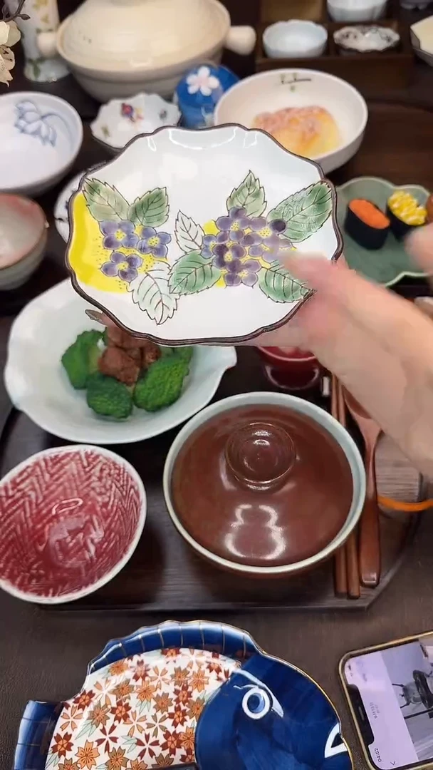 瓷（新品上新）花边葡萄平碟