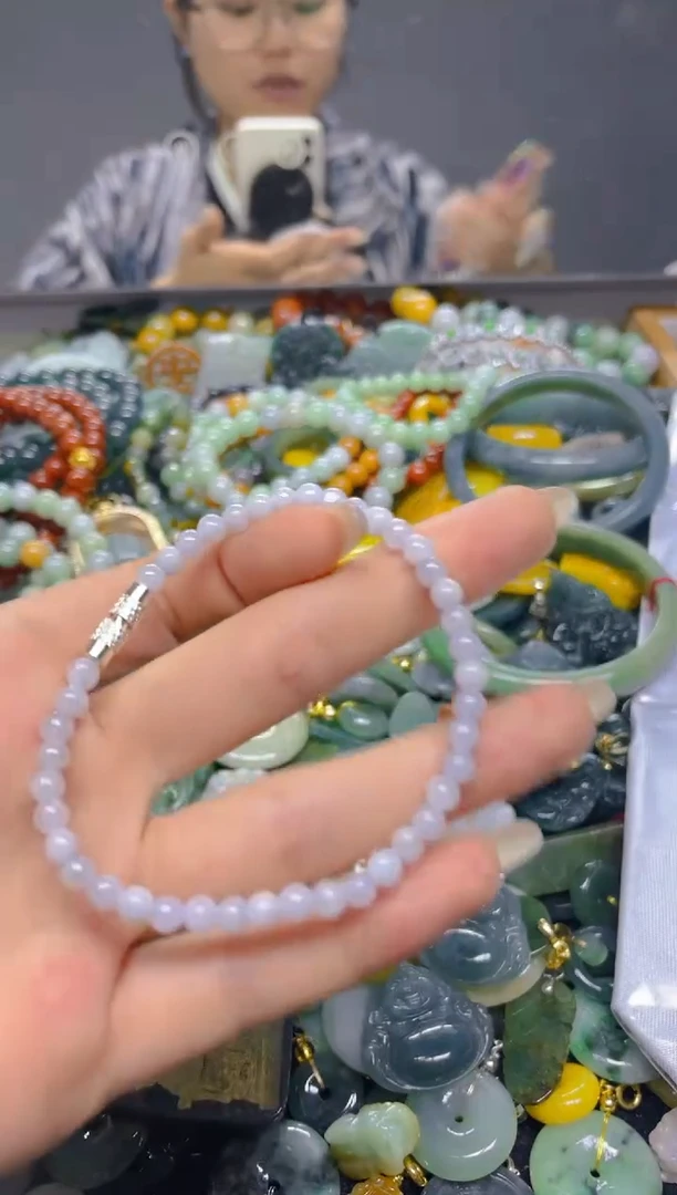 颈饰未镶嵌翡翠3MM/ N /翡翠A货，一件也是批发价