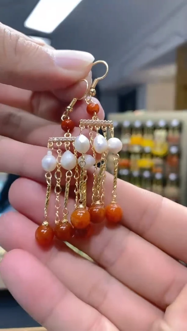 【闪购商品】翡翠耳饰合金327翡翠耳钩