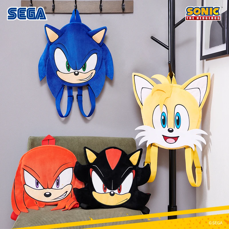 SEGA世嘉《SONIC THE HEDGEHO》大脸双肩包索尼克夏特